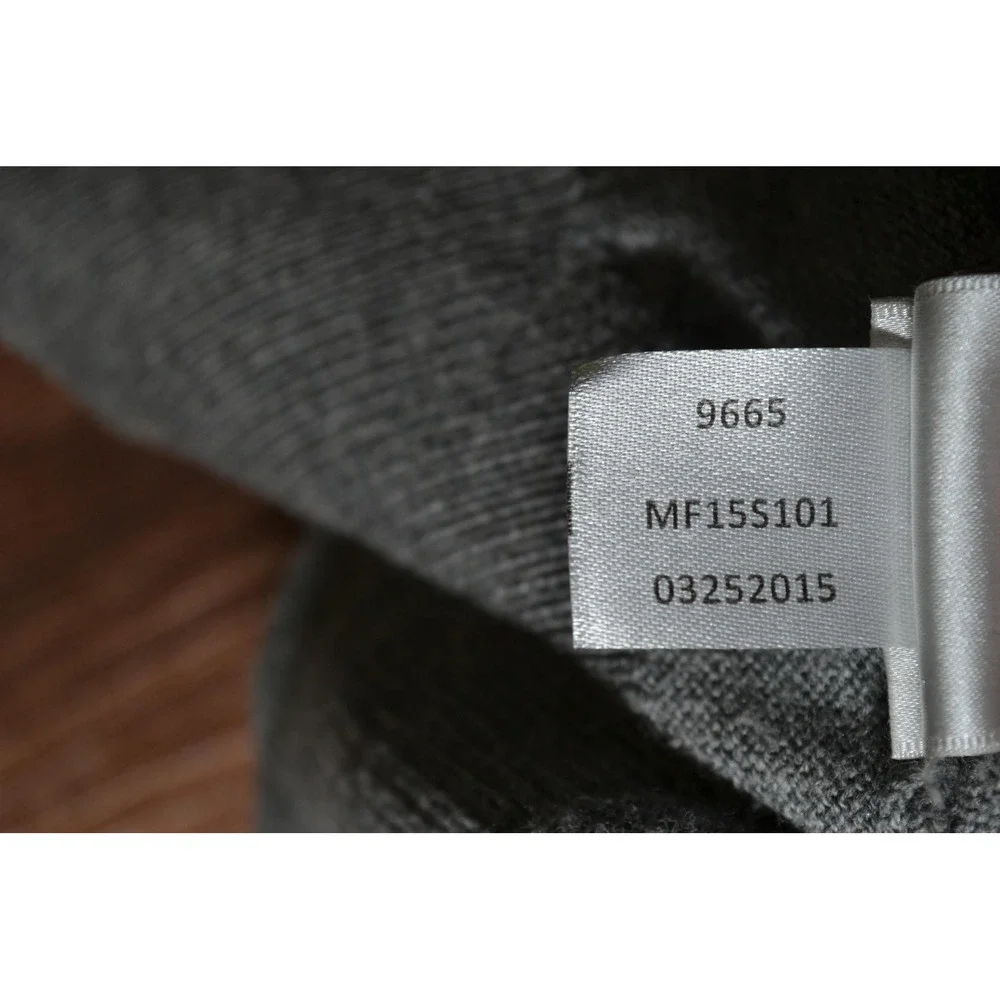 Peter Millar Sweater Mens XL Gray 1/4 Zip Mock Neck Merino Wool Pullover‎